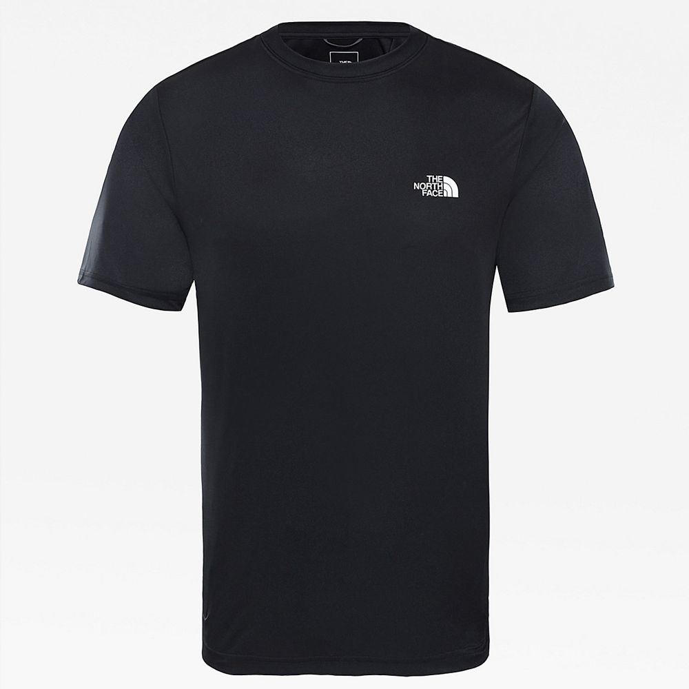 The North Face T-Shirts Mens Australia - The North Face Reaxion Amp Black Running & Training (GXW-87